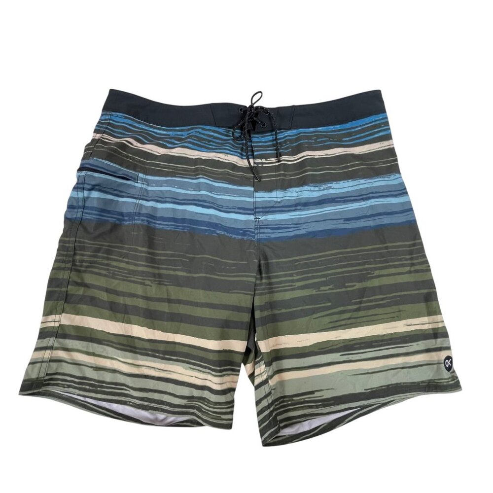 Outerknown Board Shorts Mens 38 Stripe Performance Swim
